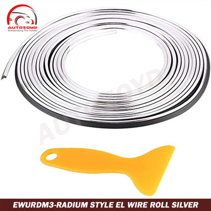 Radium Style EL Wire Roll Silver