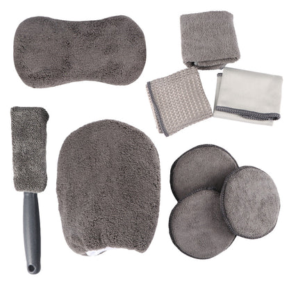 Microfibre Car Cleaning Kit 9pc