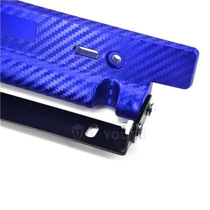 Number Plate Tilter Carbon Fibre Blue