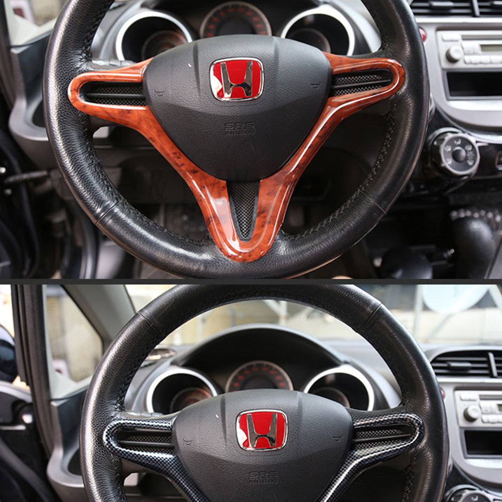 Honda Steering logo Red Silver Mugen