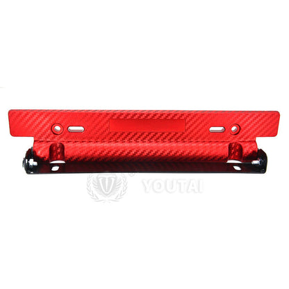 Number Plate Tilter Carbon fiber Red - Carbon Fiber Pattern/Carbon Fiber