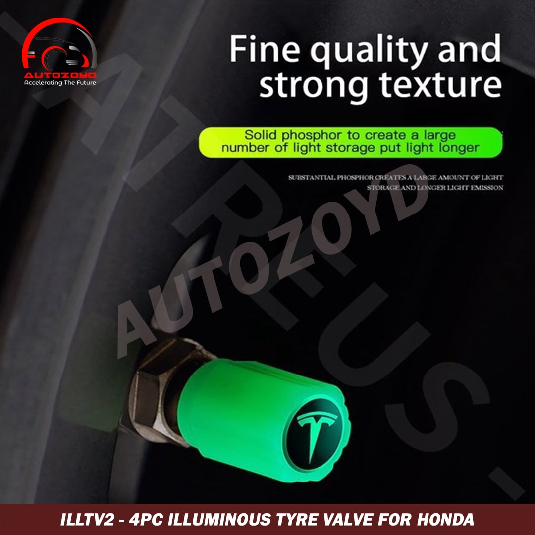 4pc Illuminous Neon Tyre Valve For Honda