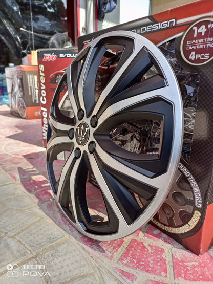 WHEEL COVER TAIWAN WS11SL14 SILVER/BLACK