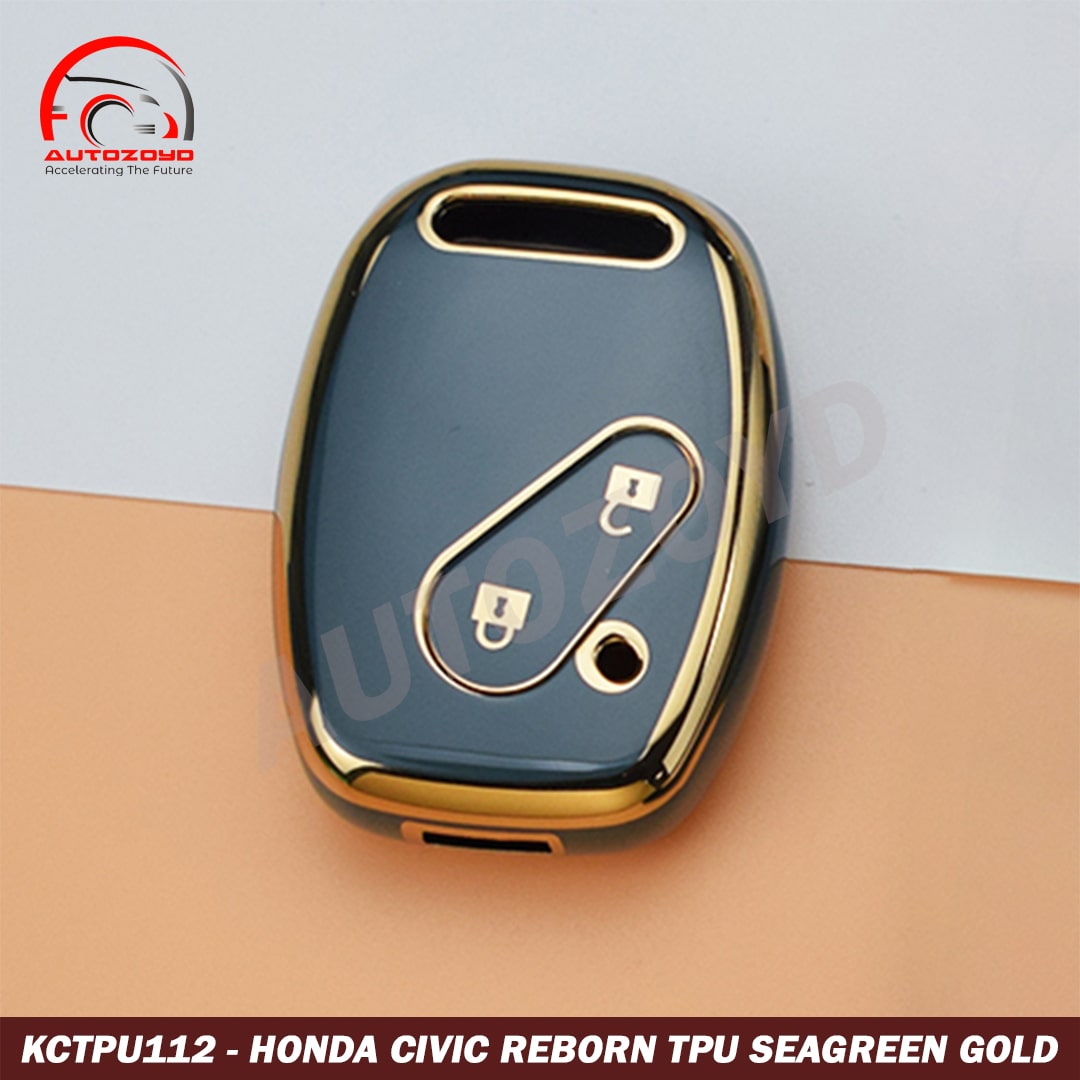 Honda Civic Reborn 2007-2012 TPU Keycover Sea Green Gold