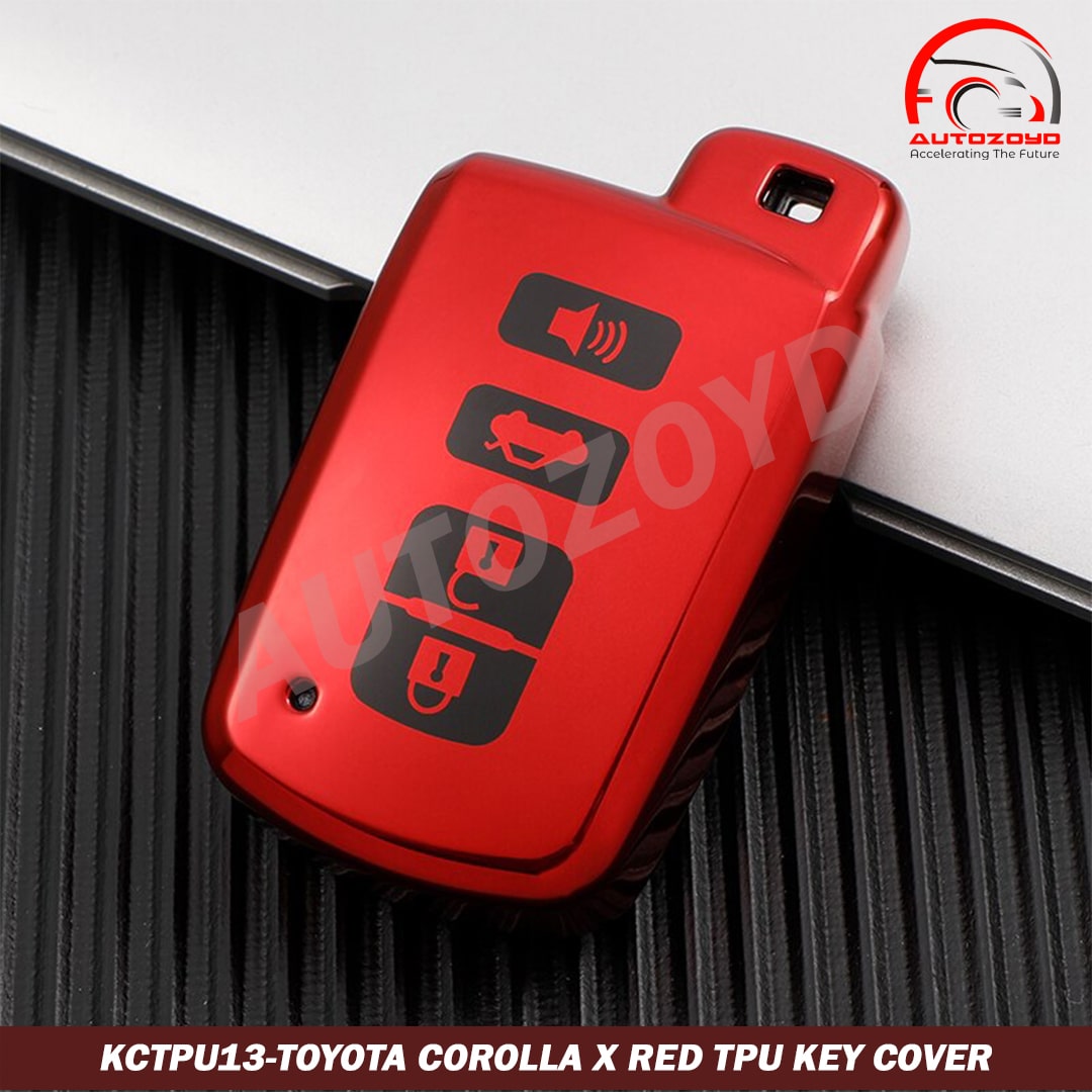 Toyota Corolla X Red TPU Key Cover