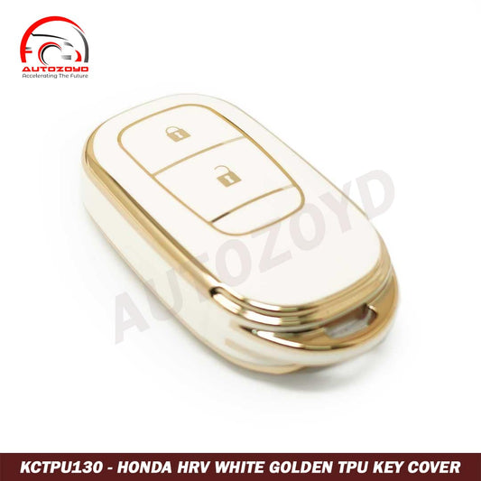 Honda HRV TPU Key Cover White Gold