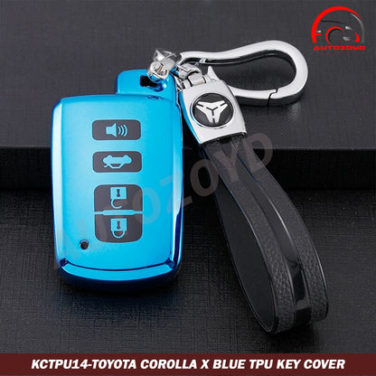 Toyota Corolla X Blue TPU Key Cover