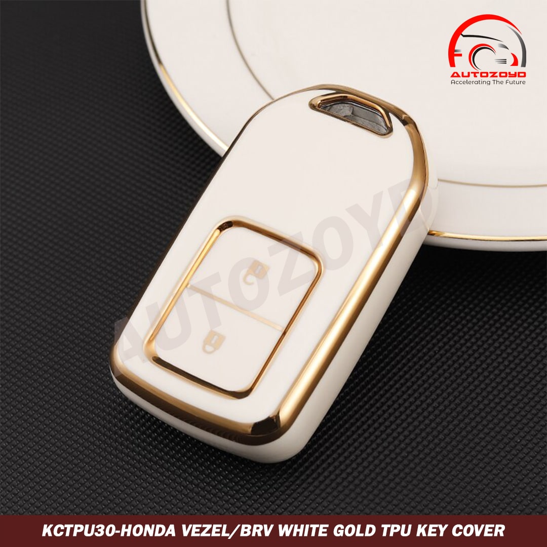 Honda Vezel/BRV White Gold TPU Key Cover