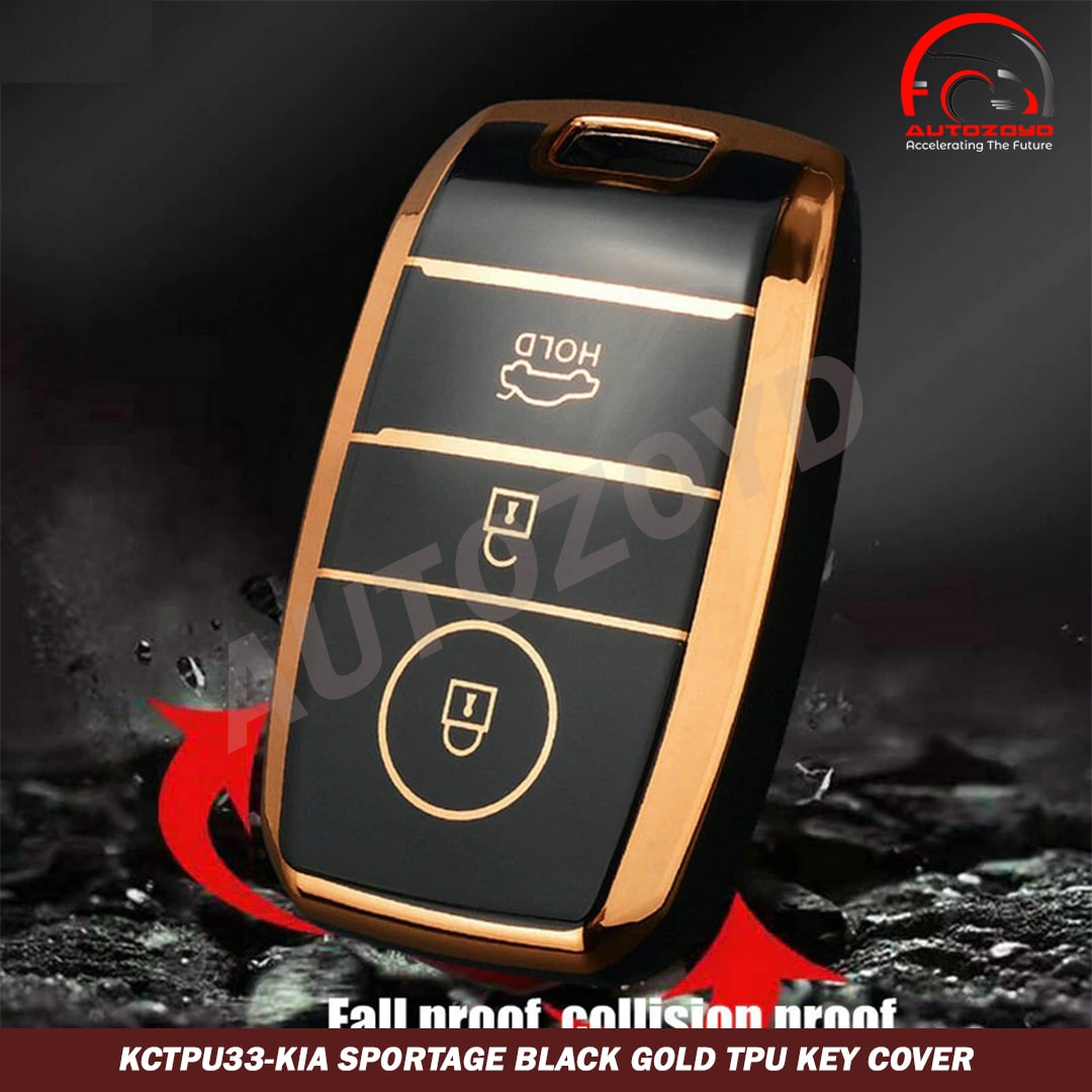 KIA Sportage Black Gold TPU Key Cover