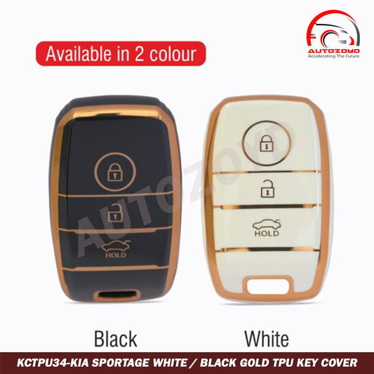 KIA Sportage White Gold TPU Key Cover