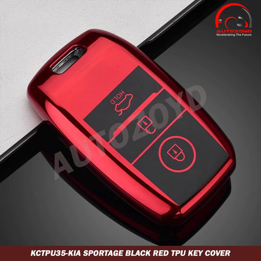 KIA Sportage Black Red TPU Key Cover