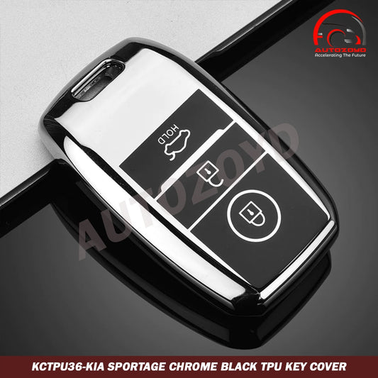 KIA Sportage Chrome Black TPU Key Cover