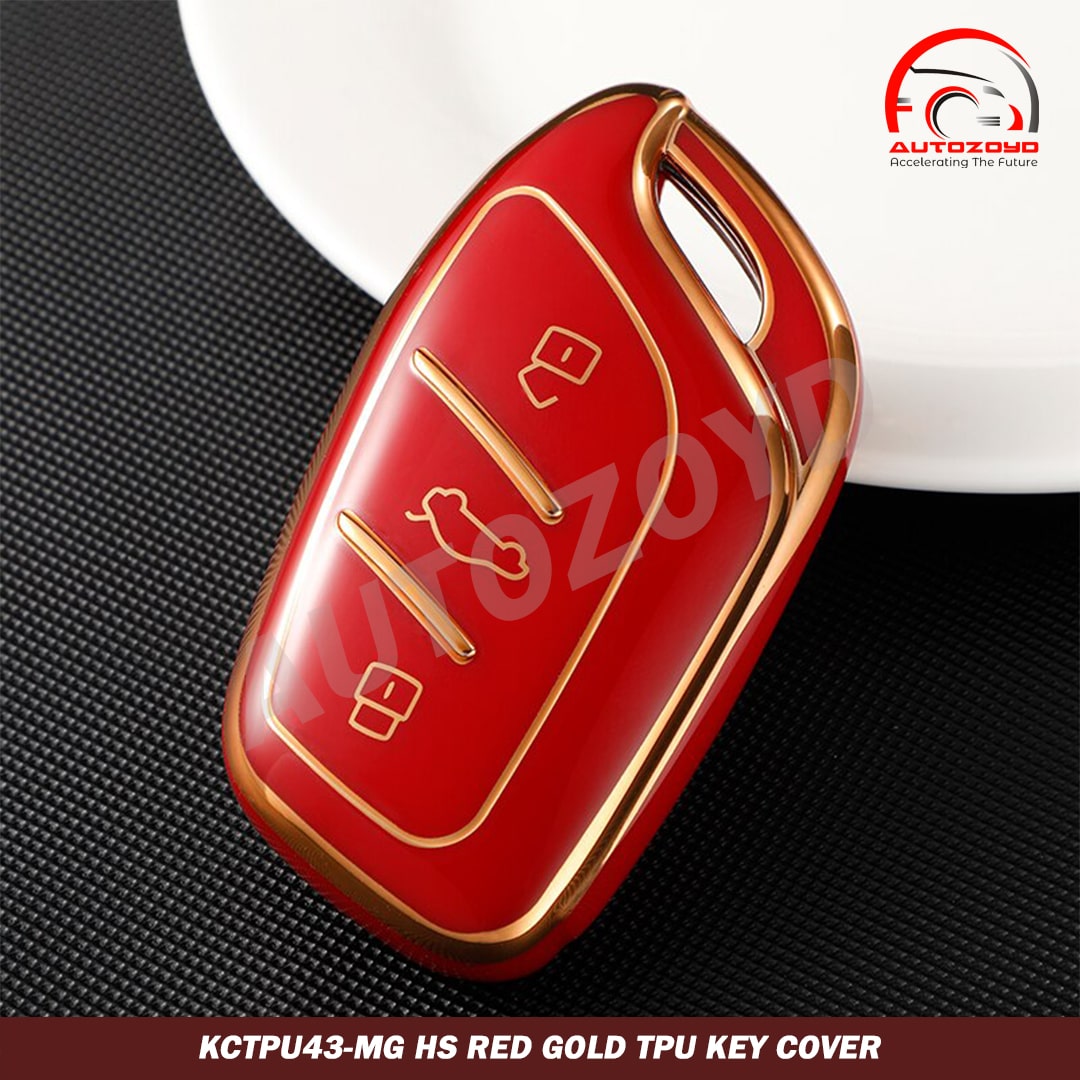 MG HS Red Gold TPU Key Cover