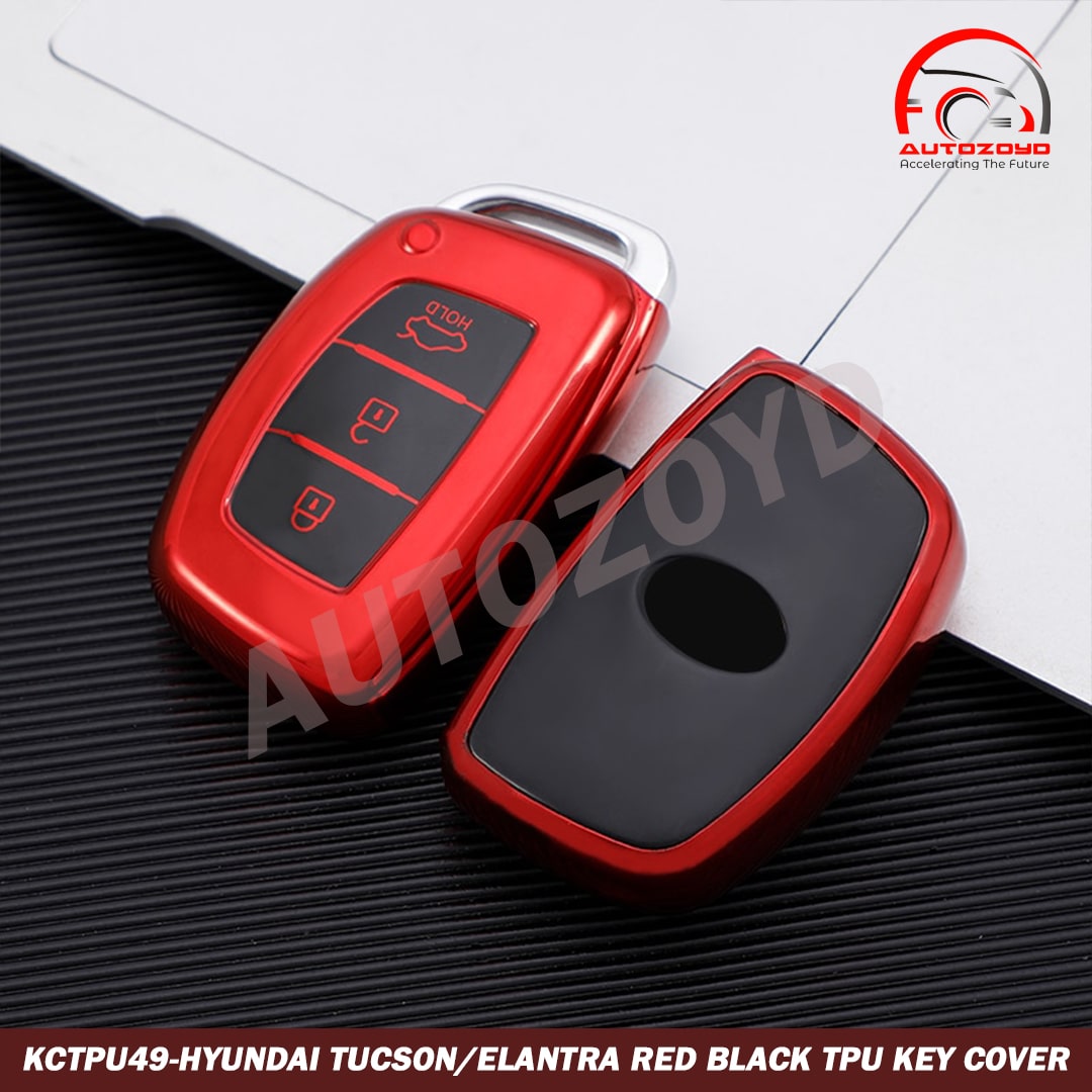 Hyundai Tucson/Elantra Red Black  TPU Key Cover