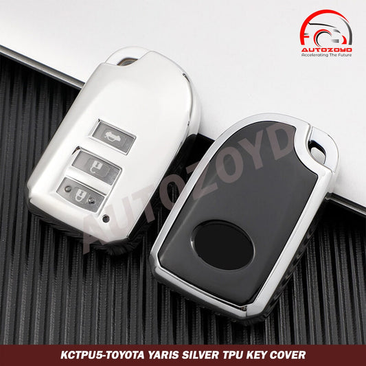 Toyota Yaris Silver TPU Key Cover