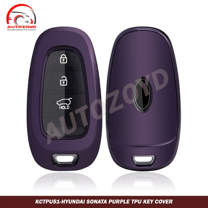 Hyundai Sonata Purple TPU Key Cover