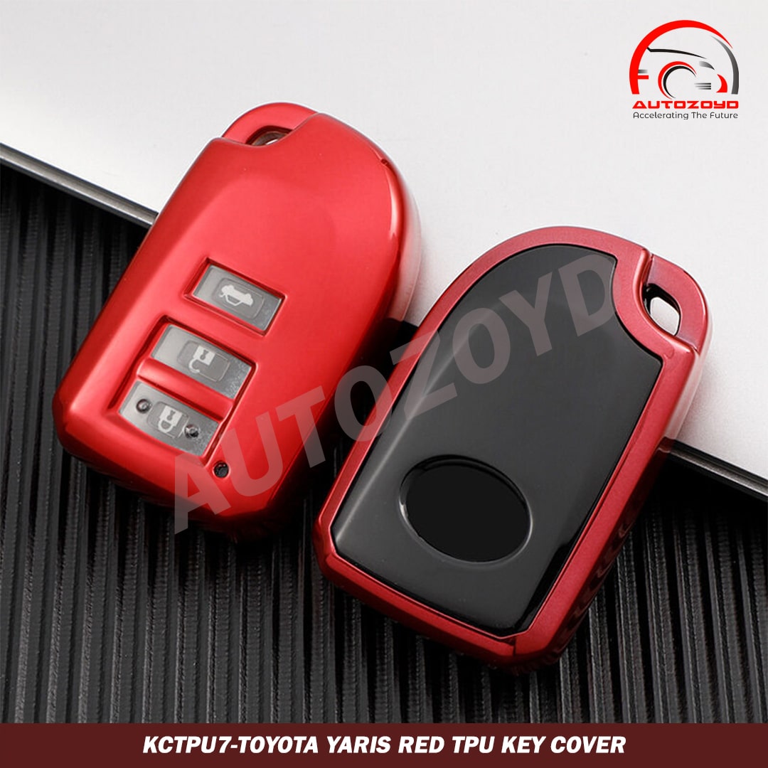 Toyota Yaris Red TPU Key Cover