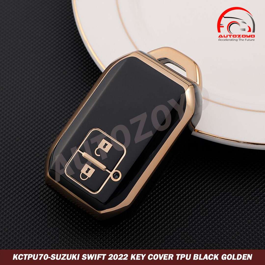 Suzuki Swift 2022 TPU Key Cover Black Gold