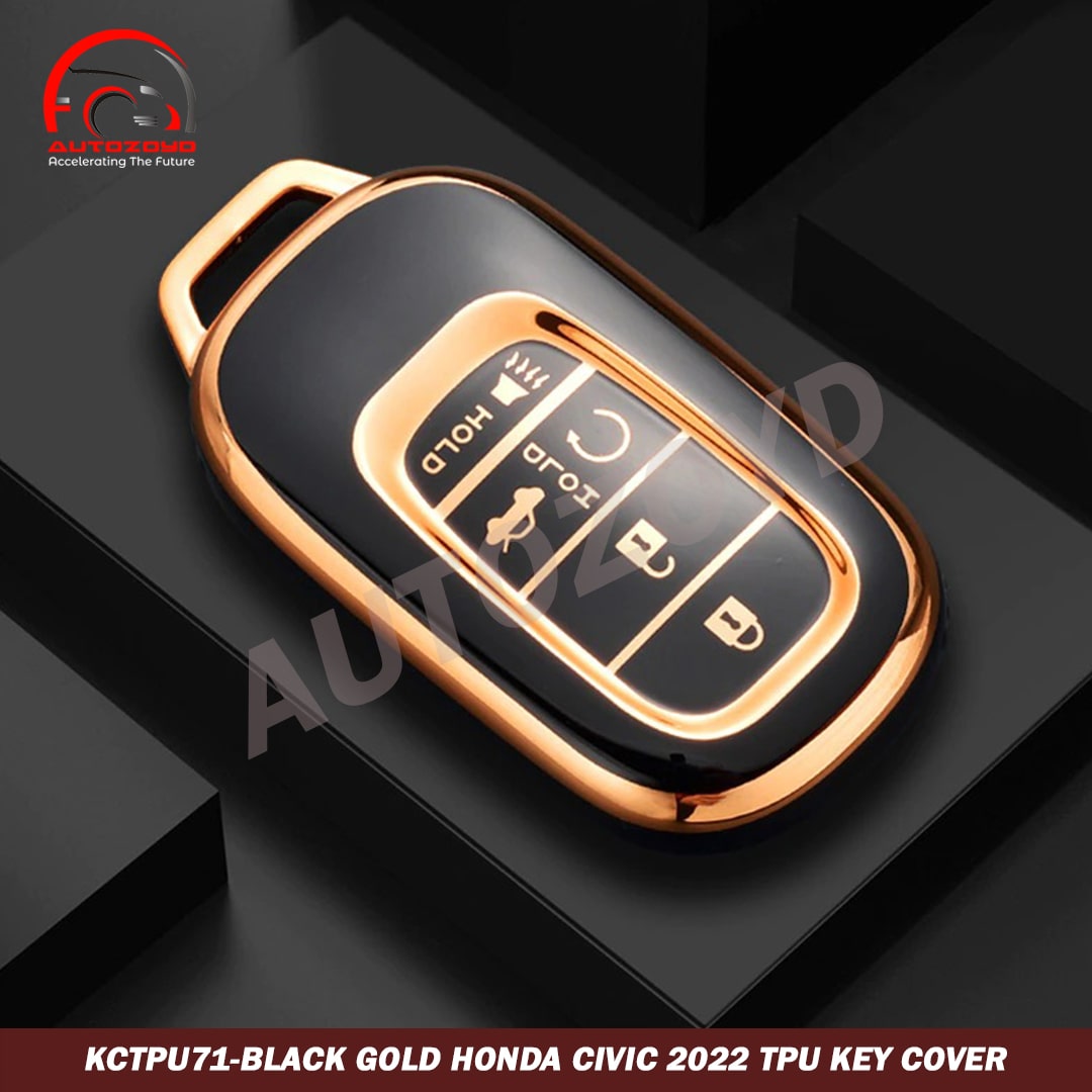 Black gold Honda Civic 2022 TPU Key Cover