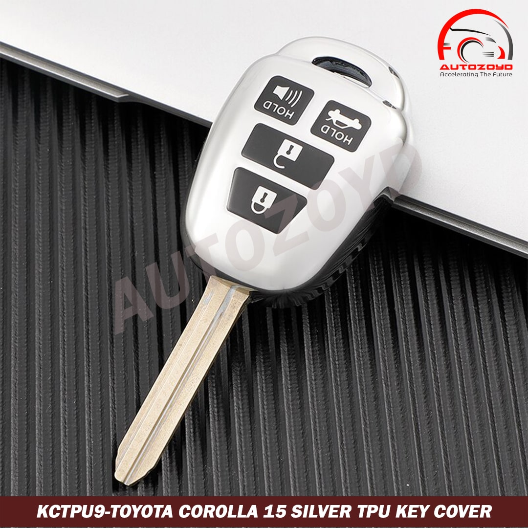 Toyota Corolla 15 Silver TPU Key Cover