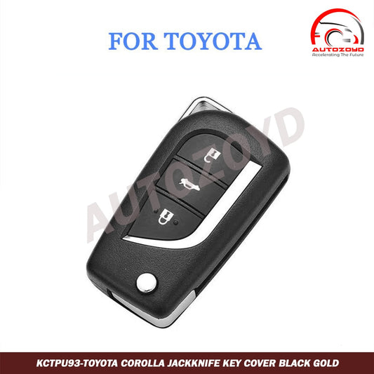 Toyota Corolla Jackknife Key Cover Black gold