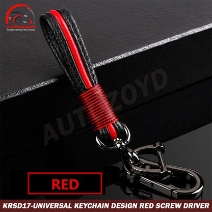 Universal Screw Driver Keychain Red