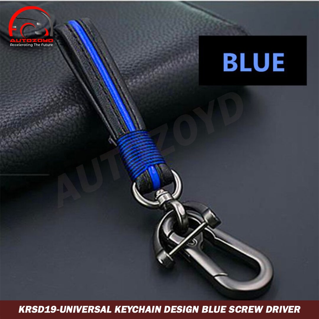 Universal Screw Driver Keychain Blue