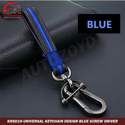 Universal Screw Driver Keychain Blue