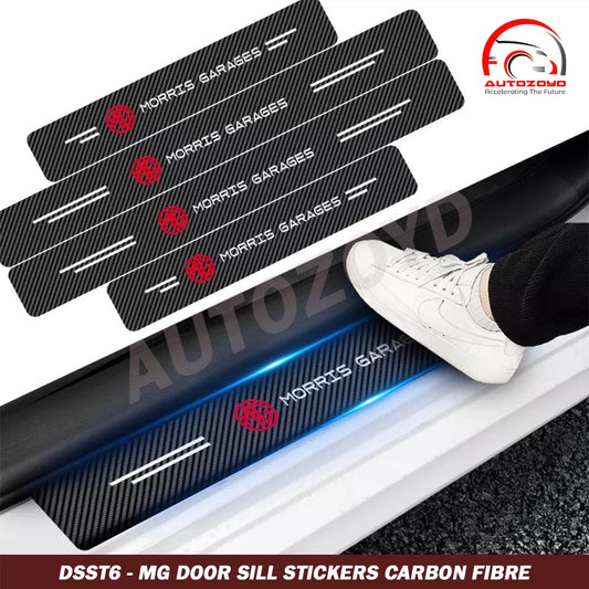 MG Door Sill Stickers Carbon Fibre