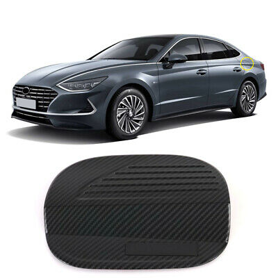 Hyundai Sonata Fuel Tank Cover Carbon fiber - Hyundai Sonata 2021,2022,2023(8th Generation) - Carbon Fiber Pattern/Carbon Fiber