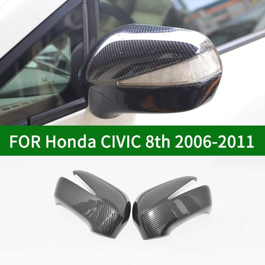 Honda Civic Reborn Clip Style Side Mirror Covers Carbon Fibre