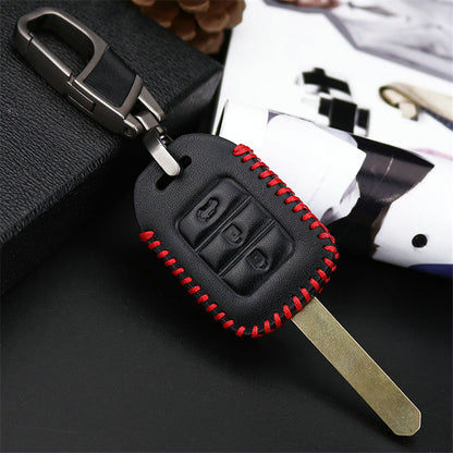 Honda BRV Leather Red Stich Key Cover