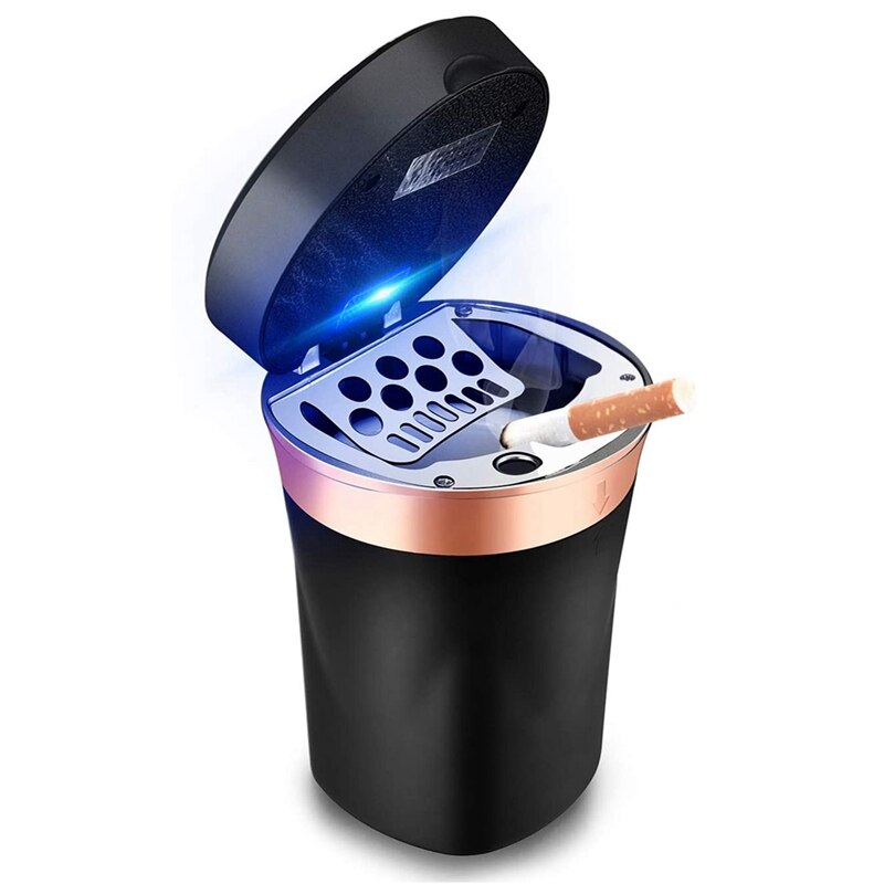 Lighter Ashtray with Solar charging - USB charging Cigarette Lighter