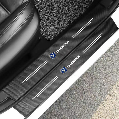 Changan Door Sill Stickers Carbon Fibre