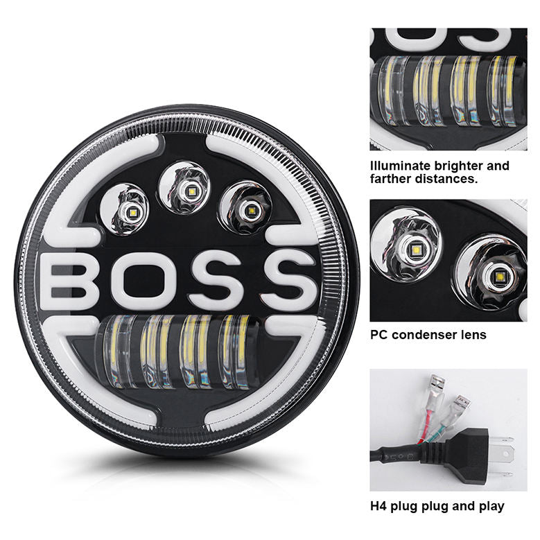 Boss Style Ring Lights 7-inch Pair