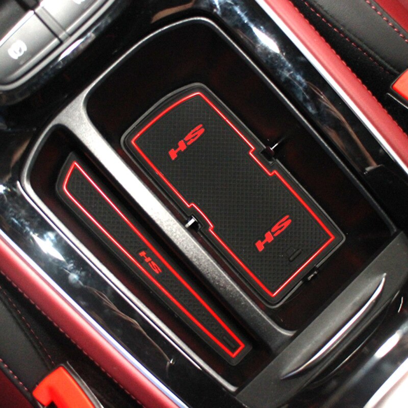 MG HS Interior PVC Mats - Morris Garage HS/MG HS - Interior Groove Mats/Cup Holder Slot Mats/Interior Mats