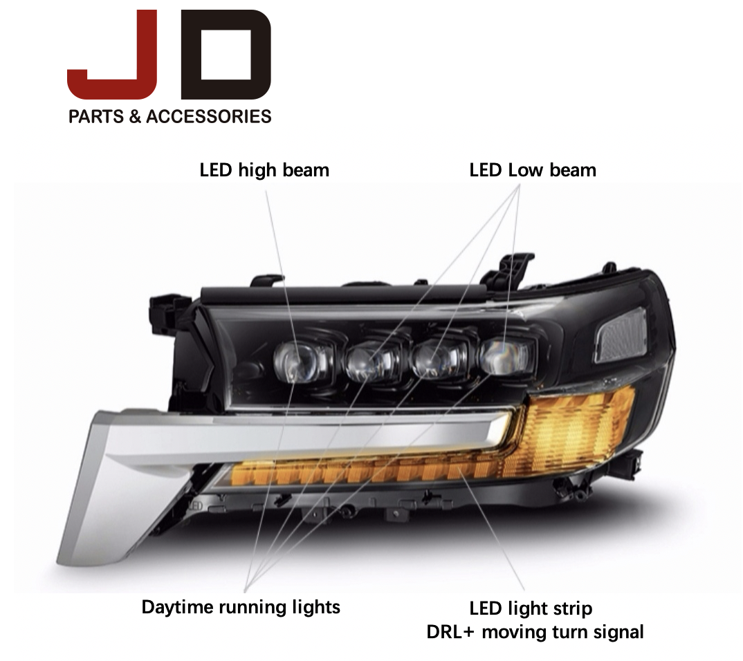 Toyota Land Cruiser Headlight (3Eyes)