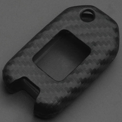 Civic 13 Carbon Fibre Hard Key Cover - Honda Civic 2013,2014,2015,2016(9th Generation) - Carbon Fiber Pattern Hard ABS Shell Key Cover - Carbon Fiber Pattern/Carbon Fiber