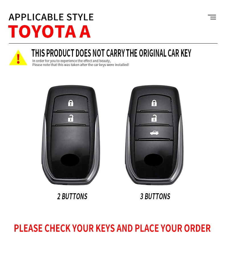 Toyota Fortuner Zinc Key Cover