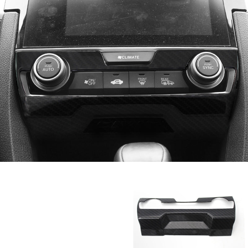 Honda Civic X AC Panel Carbon Fibre trim