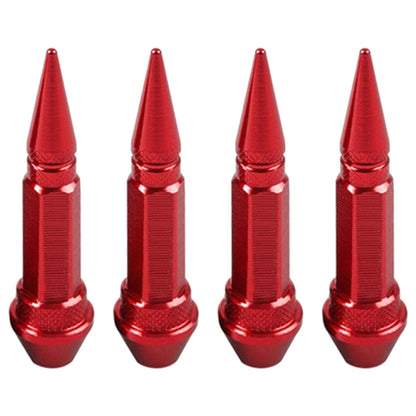 Bullet Style Wheel Lugnuts Red