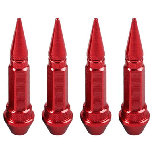 Bullet Style Wheel Lugnuts Red