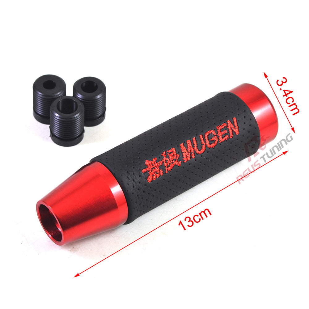 Mugen Gear Knob Metal 13cm Matte Red with Black Sleeve