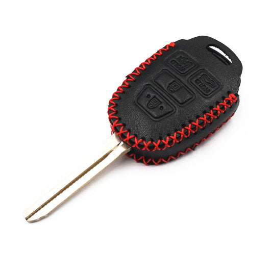 Toyota Corolla 2015 Leather Red Stich Key Cover