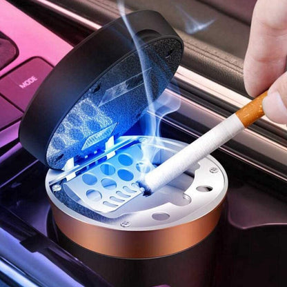 Lighter Ashtray with Solar charging - USB charging Cigarette Lighter