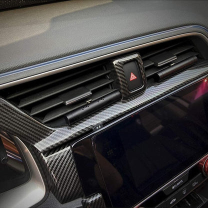 Honda Civic 2016-2021 AC Vents 3pc Trim Carbon Fibre