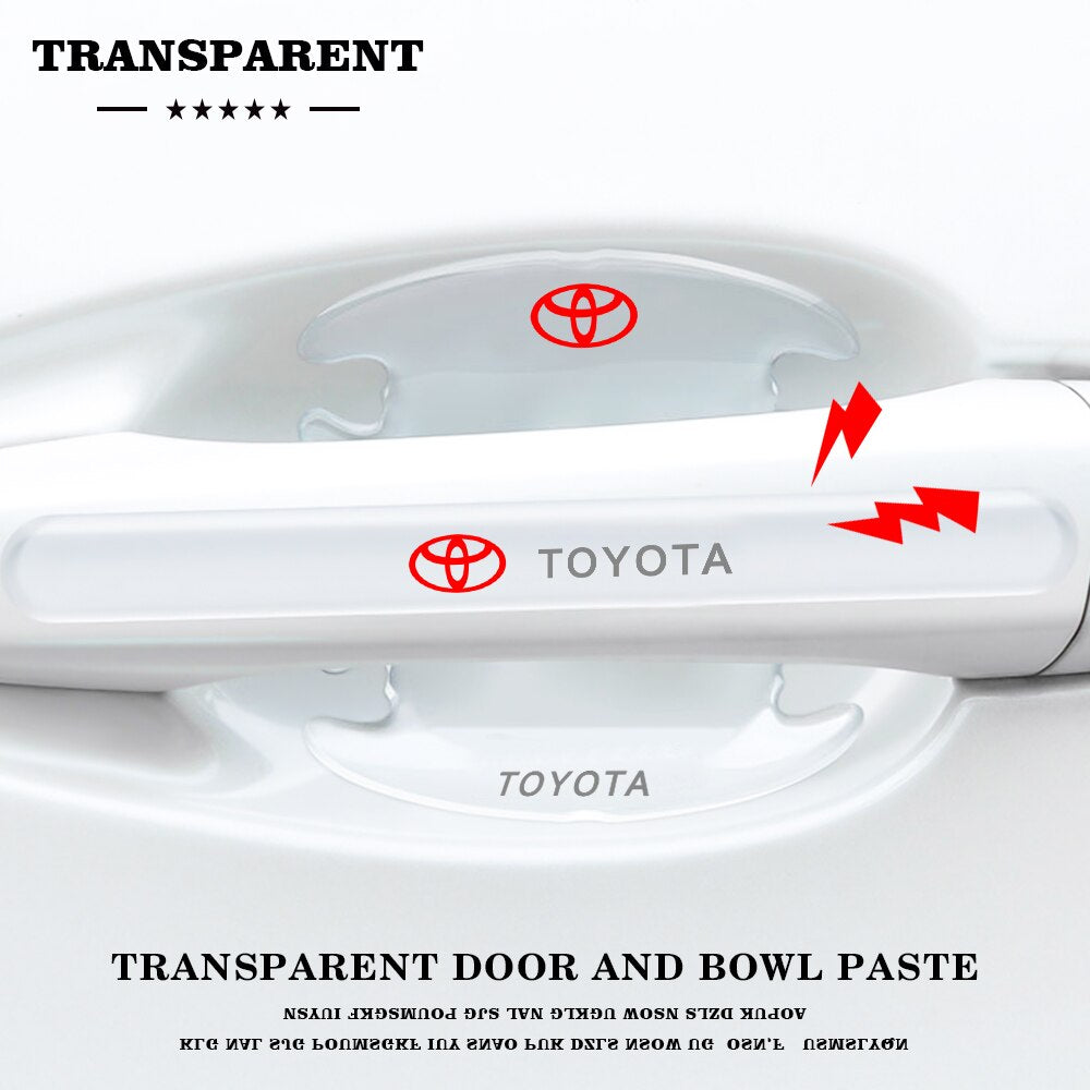 Toyota Transparent Door Bowl And Handle Protector