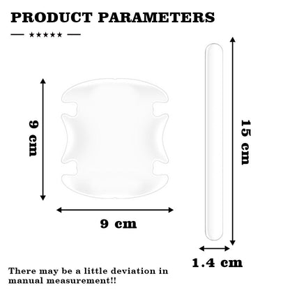 Toyota Transparent Door Bowl And Handle Protector