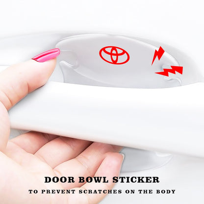 Toyota Transparent Door Bowl And Handle Protector