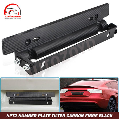 Number Plate Tilter Carbon Fibre Black